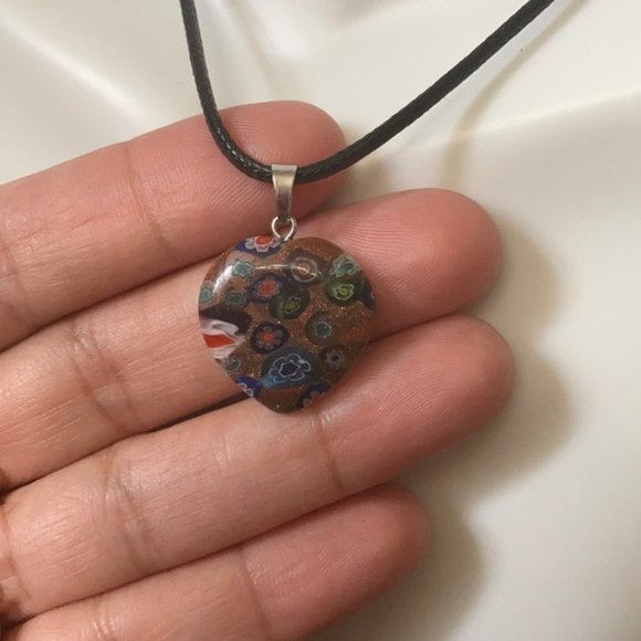 Millefiori Multicolor Flower Glass Beads set - Picture 8 of 13